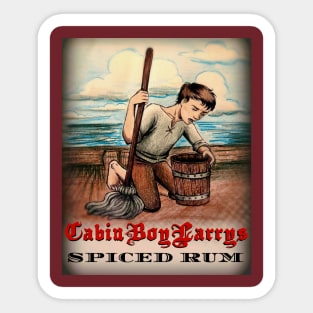 Cabin Boy Larry's Spiced Rum Sticker